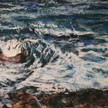 Painting titled "Two Elements 3" by Gabriele Kübler-Mohr, Original Artwork, Pastel