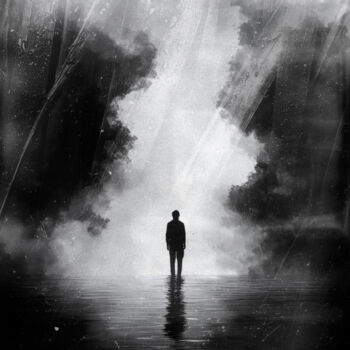 Photographie intitulée "Silent Wait 2" par Leonardo Bandinelli, Œuvre d'art originale, Photographie numérique Monté sur Alum…