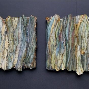 Collages titled "Scortea - Espèces d…" by Isabelle Stagg, Original Artwork, Collages