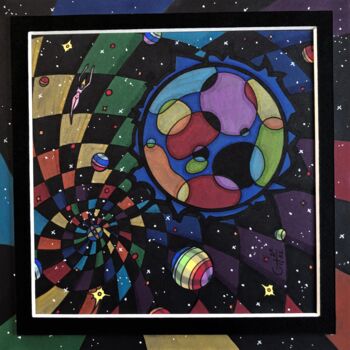 Drawing titled "(159) - union cosmi…" by Vincent Gibert, Original Artwork, Marker