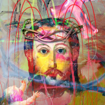 数字艺术 标题为“El Cristo con su Co…” 由José Luis Guerrero, 原创艺术品, 数字拼贴
