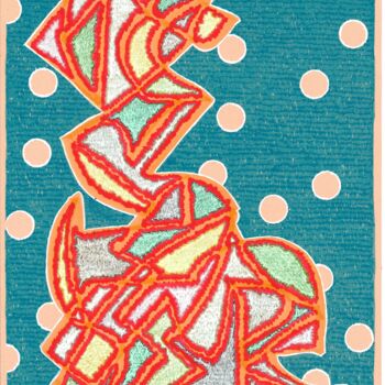 Drawing titled "Forgot What Dreams…" by Micha Weiss (der utan), Original Artwork, Marker Mounted on Wood Panel