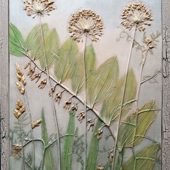 Peinture intitulée ""Airy Tenderness" B…" par Alena Panchenia, Œuvre d'art originale, Plâtre