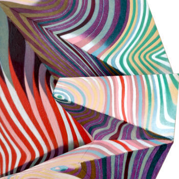 Painting titled "Relief number 14" by Federico Cortese, Original Artwork, Oil Mounted on Wood Panel