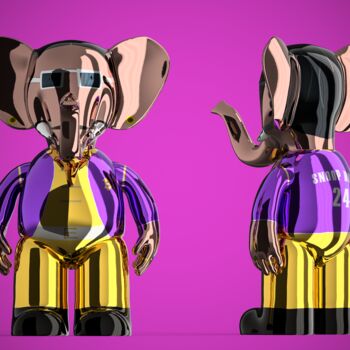 Sculpture intitulée "Babolex Snoop dogg…" par Vincent Faudemer, Œuvre d'art originale, Résine