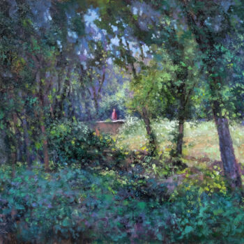 Peinture intitulée "Le Paradou" par Pascal Giroud, Œuvre d'art originale, Huile