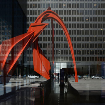 Photographie intitulée "C36 - Calder & Mies" par Charles Guy, Œuvre d'art originale, Photographie non manipulée Monté sur Al…