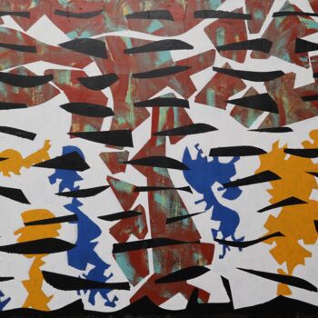 Pintura titulada "A Hell Below" por Bent, Obra de arte original, Acrílico Montado en Bastidor de camilla de madera
