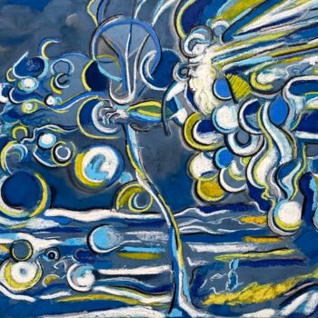 Drawing titled "le Tintoret La créa…" by Philippe Guénot, Original Artwork, Pastel