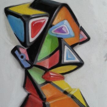 "Tête d'homme ultra…" başlıklı Resim Eric Fiorin tarafından, Orijinal sanat, Pastel
