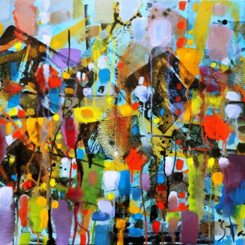 Painting titled "Jazzy mood-LXXXI" by Stanislav Bojankov, Original Artwork, Acrylic