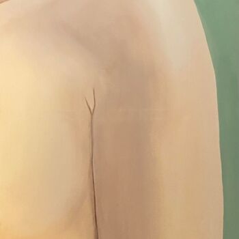 Painting titled "Légère" by Ilana Igueblalene, Original Artwork, Acrylic Mounted on Wood Stretcher frame