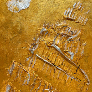 Painting titled "Falling Tower" by Maksim Gorshkov, Original Artwork, Acrylic Mounted on Wood Stretcher frame