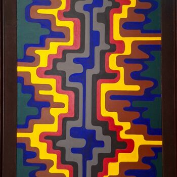 Painting titled "Psychedelic abstract" by Cesare Andreoli, Original Artwork, Acrylic