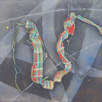 Peinture intitulée "Le Saut de l'Ange" par Jean-Roch Klethi, Œuvre d'art originale, Acrylique
