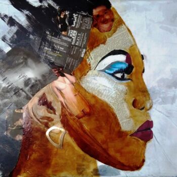 Painting titled "Die Schönheit (I081…" by Dieter Becker, Original Artwork, Acrylic Mounted on Wood Stretcher frame