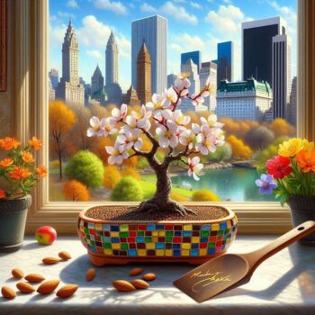 数字艺术 标题为“N.Y. Central Park y…” 由Rogo Lino, 原创艺术品, AI生成的图像 安装在artwork_cat.上