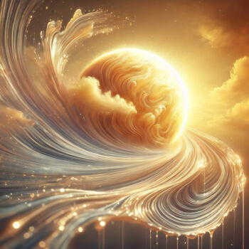 Digital Arts με τίτλο "Liquid Light Sun –…" από Alberto Capitani, Αυθεντικά έργα τέχνης, Εικόνα που δημιουργήθηκε με AI