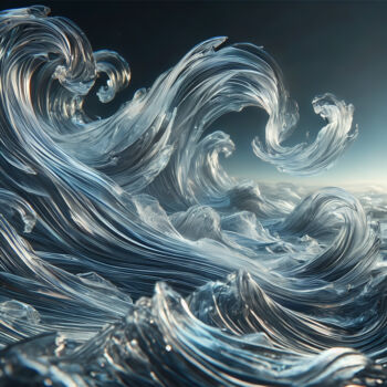 Digital Arts με τίτλο "Crystallized Wind –…" από Alberto Capitani, Αυθεντικά έργα τέχνης, Εικόνα που δημιουργήθηκε με AI
