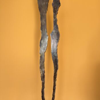 Skulptur mit dem Titel "L’union" von Raymond Duminil, Original-Kunstwerk, Metalle