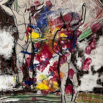 图画 标题为“tr544 / The Things…” 由Leni Smoragdova, 原创艺术品, 标记