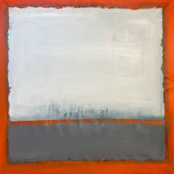 Painting titled "Rivage" by Françoise Colobert, Original Artwork, Acrylic Mounted on Wood Stretcher frame