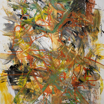 Painting titled "Abstract painting G…" by Peter Kilb, Original Artwork, Acrylic