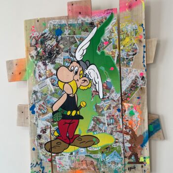 Peinture intitulée "Tableau POP Art Ast…" par Vincent Streiff, Œuvre d'art originale, Acrylique Monté sur Châssis en bois