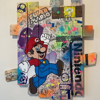 Painting titled "Tableau POP Art Mar…" by Vincent Streiff, Original Artwork, Acrylic