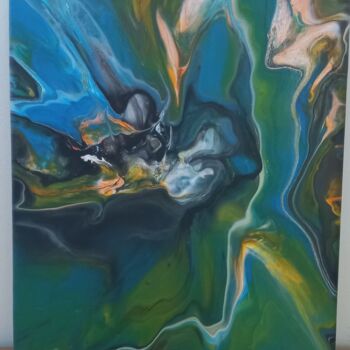 Painting titled "Eclat matinal" by Aqualis, Original Artwork, Acrylic