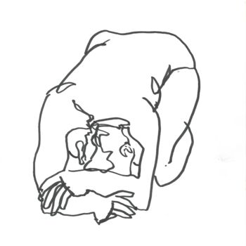 Dessin intitulée "Igöl 01 2025-03-24" par Christian Reimann, Œuvre d'art originale, Marqueur