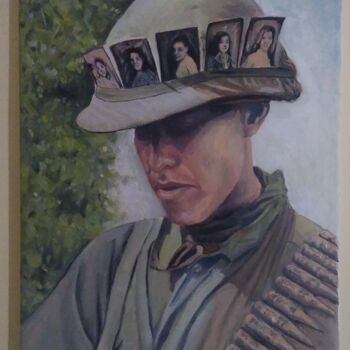Painting titled "Memories of a soldi…" by Turan Can Kara, Original Artwork, Acrylic