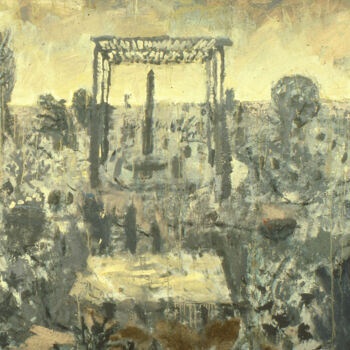 绘画 标题为“Darren's Garden” 由Darren Jekel, 原创艺术品, 油