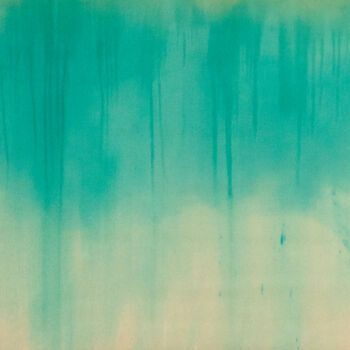 Painting titled "Rio Verde (2024)" by Petr Johan Marek, Original Artwork, Oil Mounted on Wood Stretcher frame