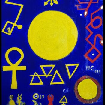 Painting titled "Logoi Spermatikoi" by Paolo Cantù Gentili, Original Artwork, Acrylic Mounted on Wood Stretcher frame