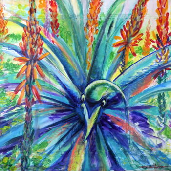 Painting titled "Bombardement" by Edith Bos Boyer (EDITH DONC), Original Artwork, Acrylic