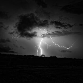 Photographie intitulée "Coup de foudre" par Yann Le Ligeour, Œuvre d'art originale, Photographie numérique Monté sur Alumini…