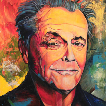 Peinture intitulée "Jack" par Monica Boldrin, Œuvre d'art originale, Acrylique Monté sur Châssis en bois