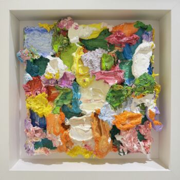 Peinture intitulée "Miniature (01)" par Pascal Courcelles, Œuvre d'art originale, Huile Monté sur Panneau de bois