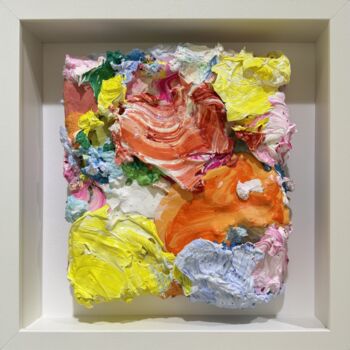 Peinture intitulée "Miniature" par Pascal Courcelles, Œuvre d'art originale, Huile Monté sur Panneau de bois