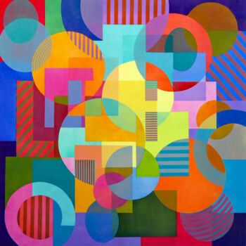 Painting titled "HARMONY IN THE LAND…" by Stephen Conroy, Original Artwork, Acrylic Mounted on Wood Stretcher frame