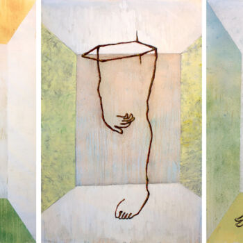 Painting titled "Cómplices 7" by Jesus Tejedor, Original Artwork, Acrylic