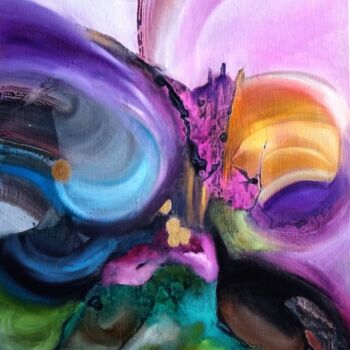 Pittura intitolato "ÉCLOSION / HATCHING" da Michele Madeleine Guillot, Opera d'arte originale, Olio Montato su Telaio per ba…