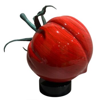 Sculpture titled "Tomato" by Serhiy Chepel, Original Artwork, Wood