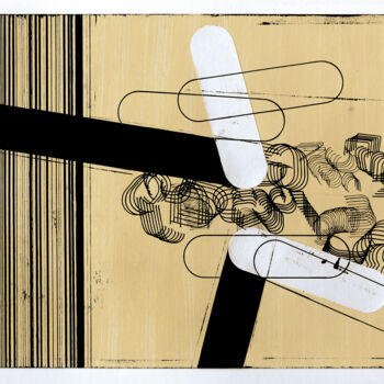 Collages titled "Unspoken Story 6." by Petr Strnad, Original Artwork, Collages