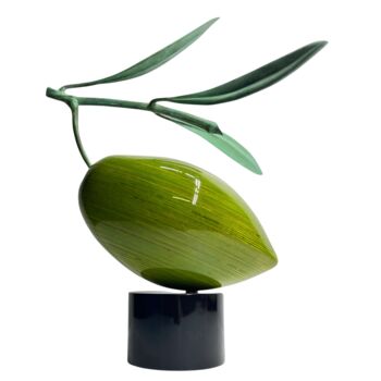 Sculpture titled "Olive" by Serhiy Chepel, Original Artwork, Wood