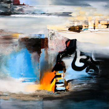 "Lumière du silence" başlıklı Tablo Françoise Dandelot tarafından, Orijinal sanat, Akrilik Ahşap Sedye çerçevesi üzerine mon…