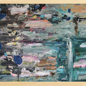 Painting titled "Mystery and substan…" by Geertlemmers Lemmers, Original Artwork, Acrylic Mounted on Wood Panel