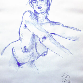 Nudo femminile blu.