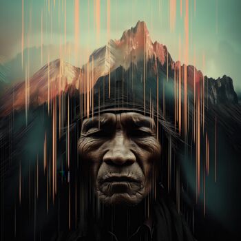 数字艺术 标题为“Earth Memory” 由Aethel Voss, 原创艺术品, 2D数字工作